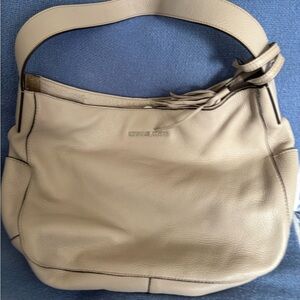 Michael Kors Beige Leather Shoulder Bag
